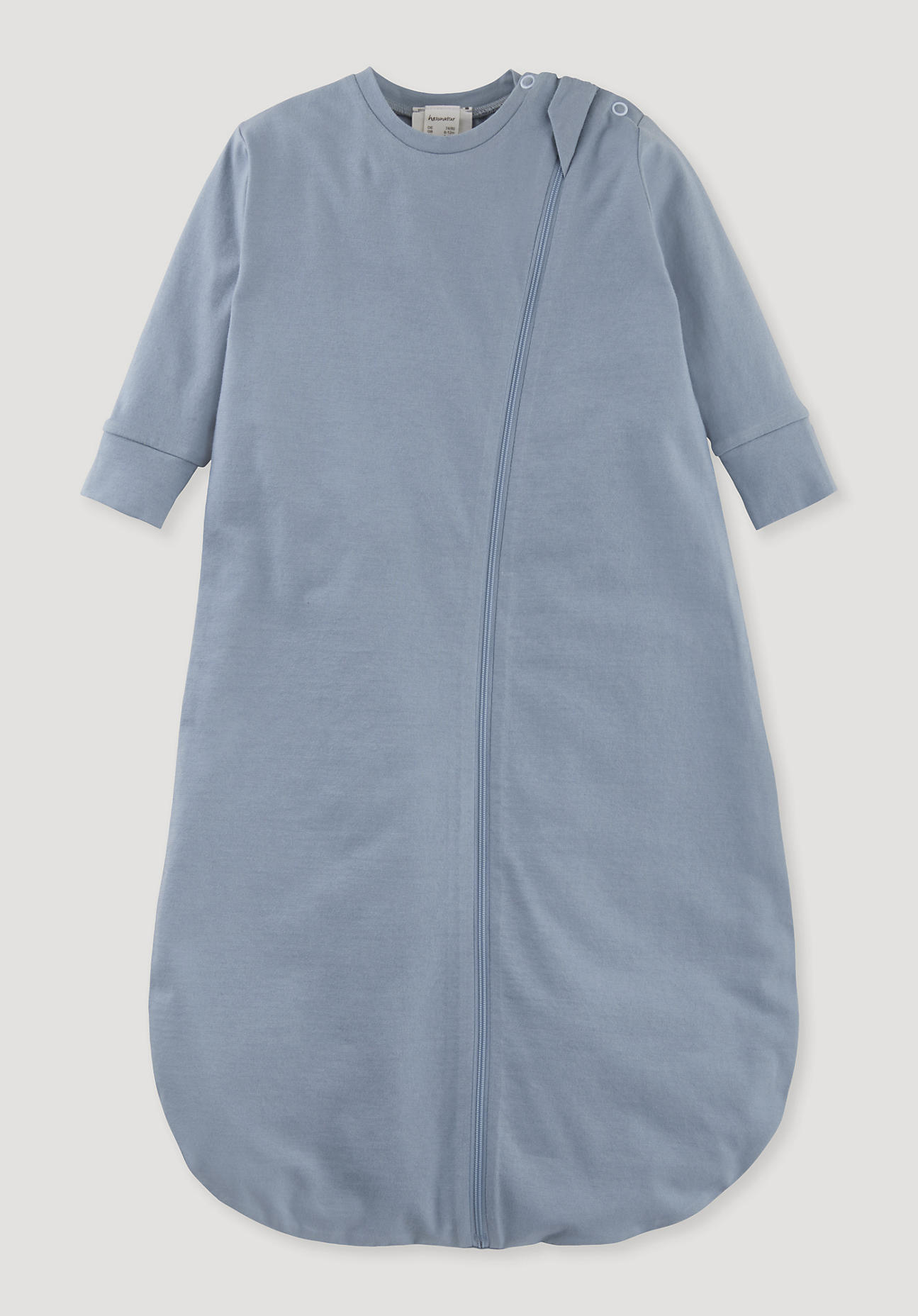 hessnatur Baby Jersey-Schlafsack aus Bio-Baumwolle - blau - Größe 1