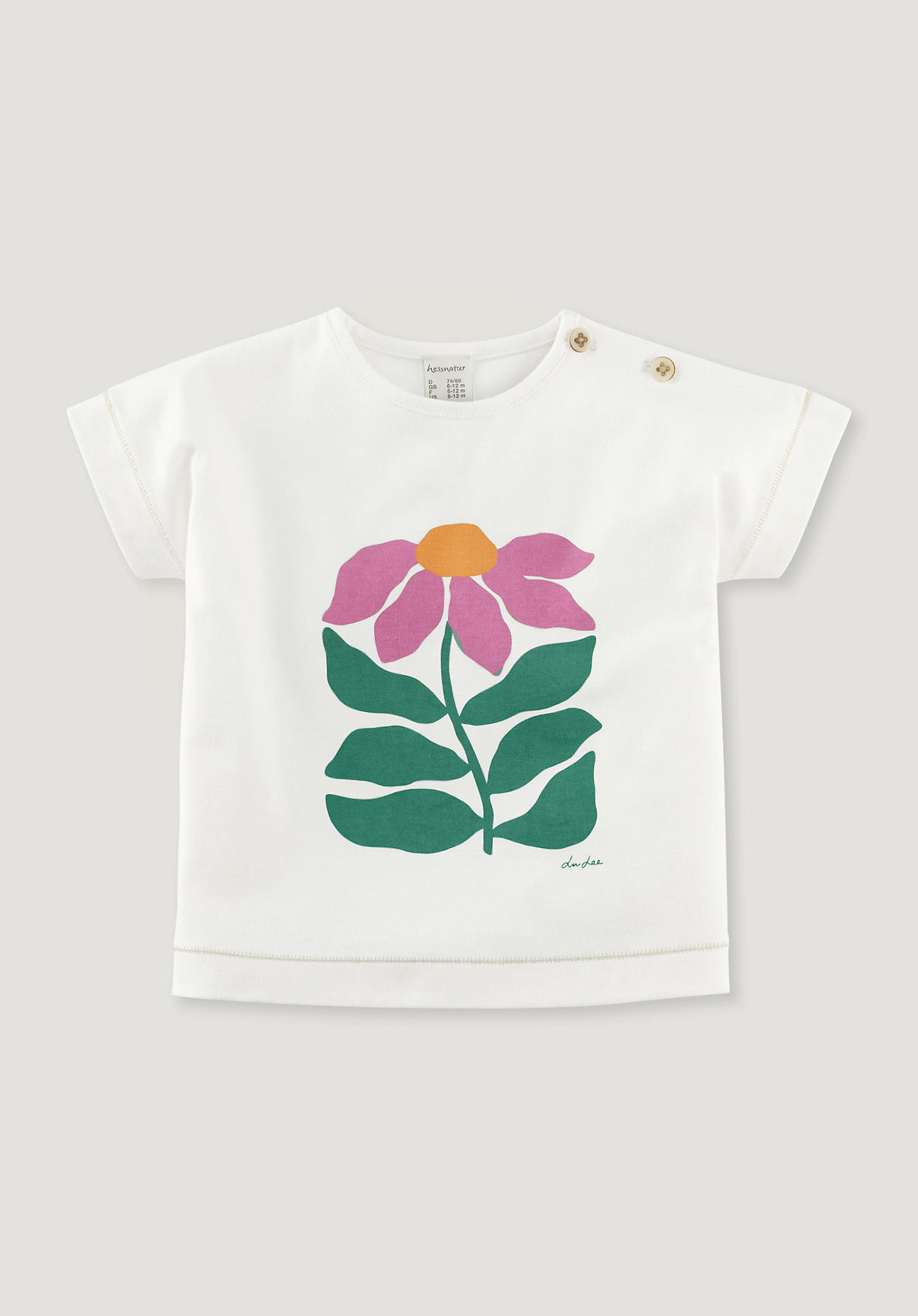 hessnatur Baby LIV LEE X HESSNATUR T-Shirt aus Bio-Baumwolle - weiß - Größe 62/68
