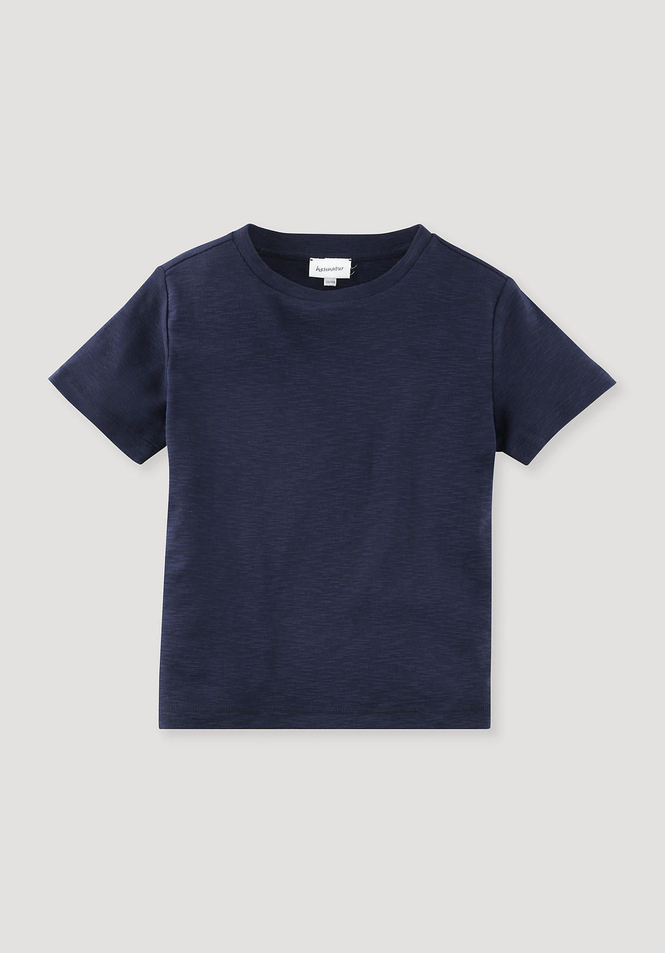 hessnatur Kinder Langarmshirt aus Bio-Baumwolle - blau Größe 122/128