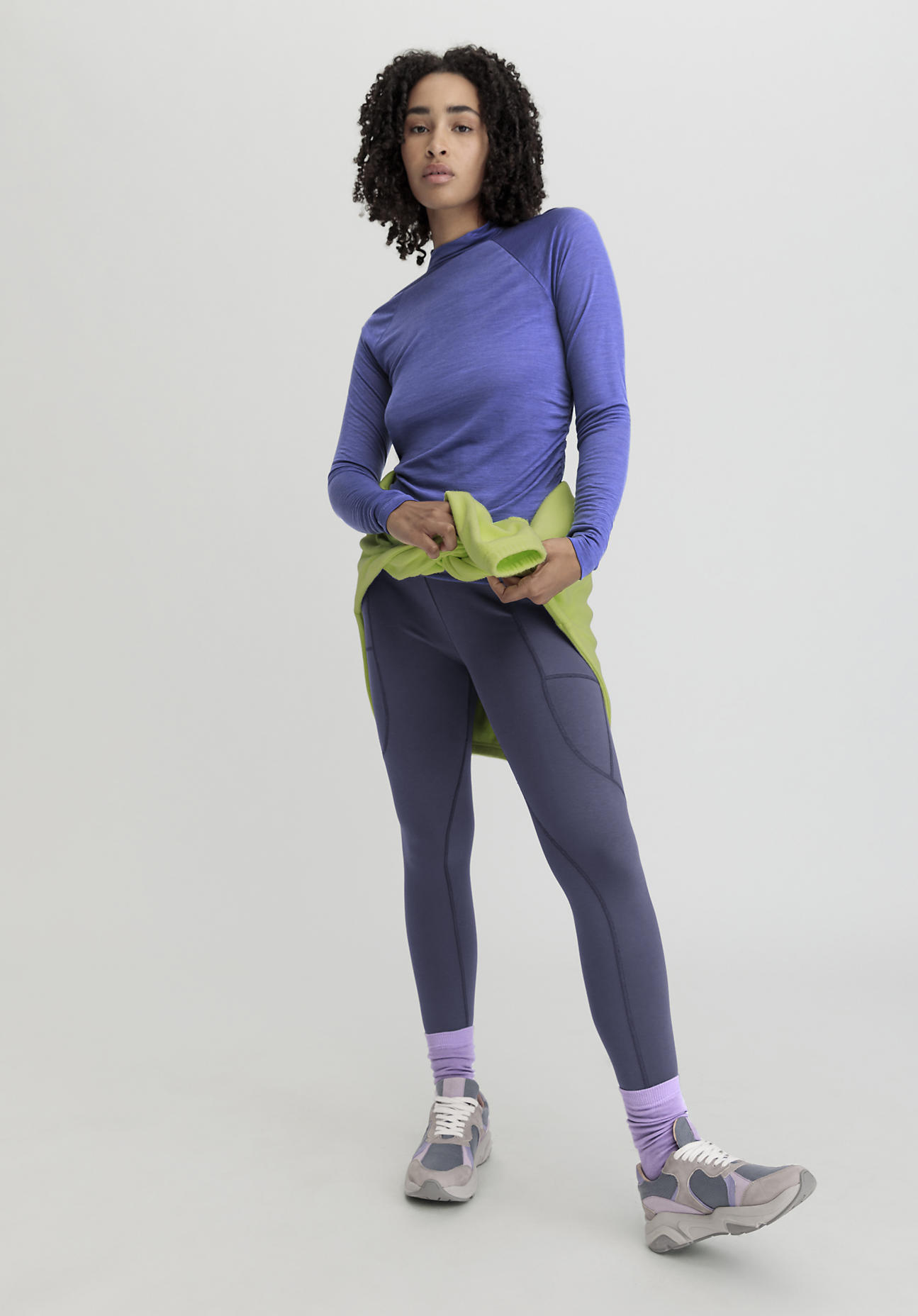 hessnatur Loungewear Leggings Fitted High Waist ACTIVE COMFORT aus TENCEL™ Modal - lila Größe XL/k