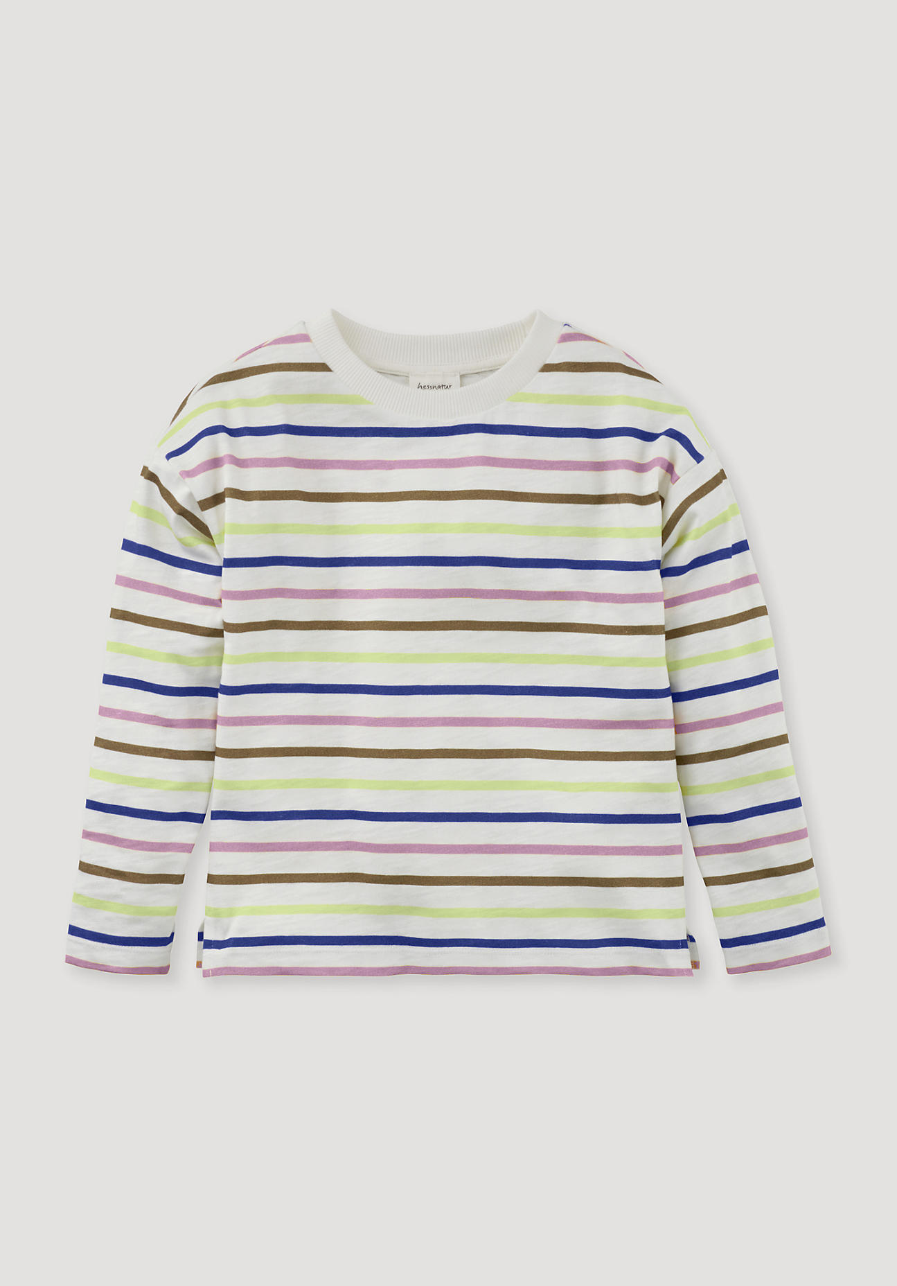 hessnatur Kinder Leichtes Sweatshirt Relaxed aus Bio-Baumwolle - braun - Größe 134/140