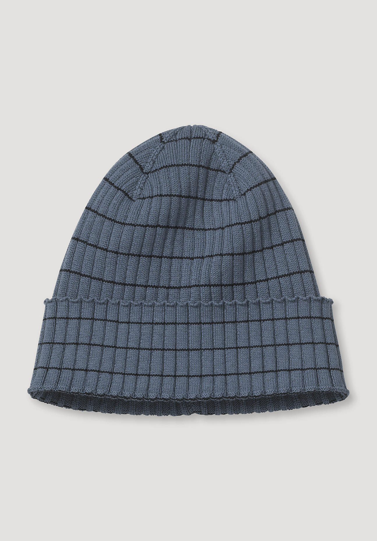 hessnatur Baby Mütze aus Bio-Baumwolle – blau – Größe 49/51