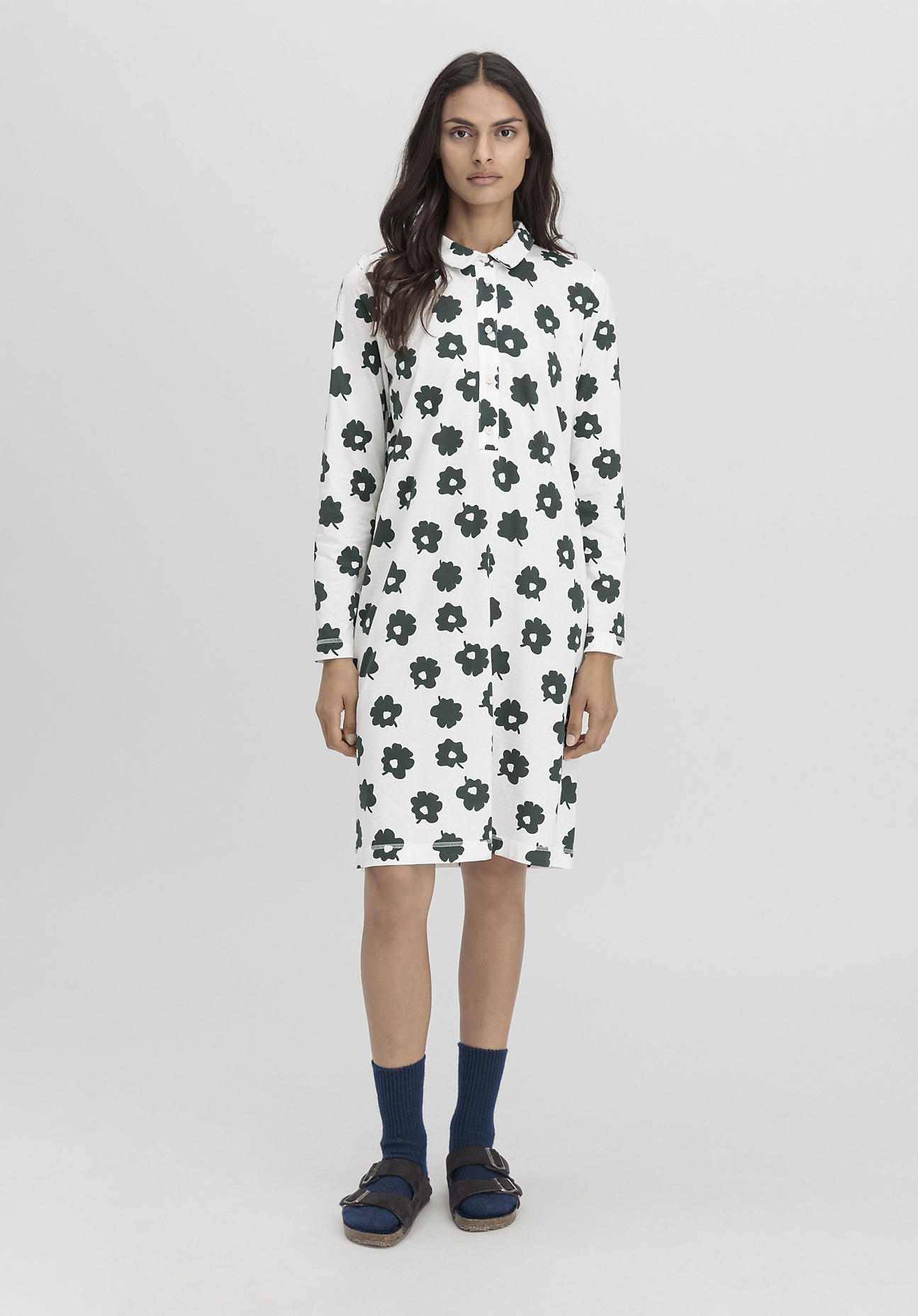 hessnatur Damen Nachthemd Oversize PURE COTTON aus Bio-Baumwolle - weiß Größe 34