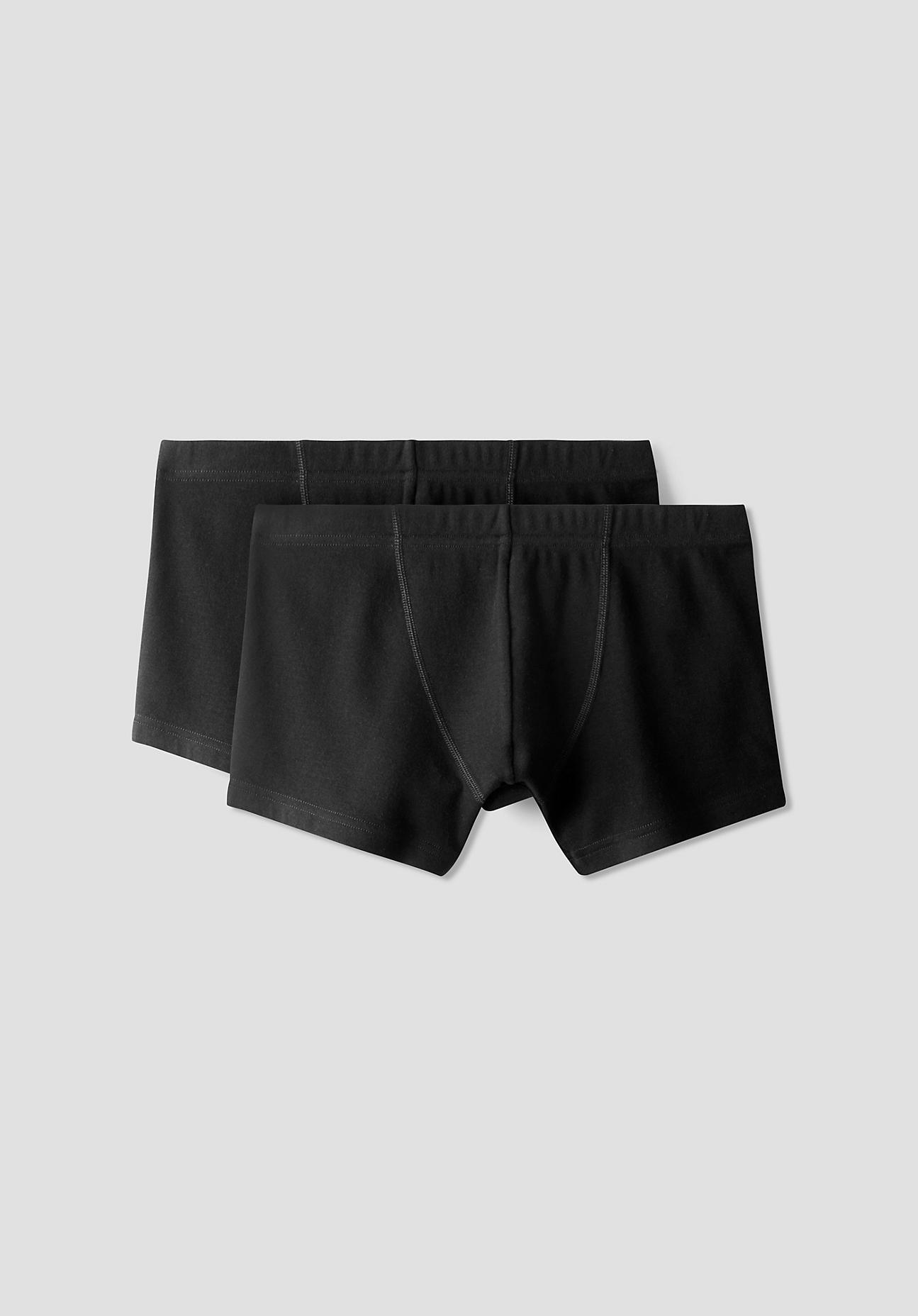 hessnatur Herren Pants PureDAILY im 2er Set aus Bio-Baumwolle – schwarz – Größe 5