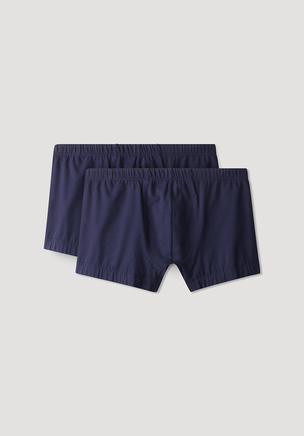 hessnatur Herren Pants PureLUX im 2er Set aus Bio-Baumwolle – blau – Größe 5