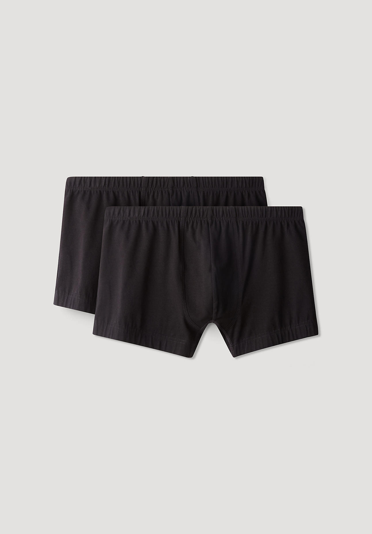 hessnatur Herren Pants PureLUX im 2er Set aus Bio-Baumwolle – schwarz – Größe 5