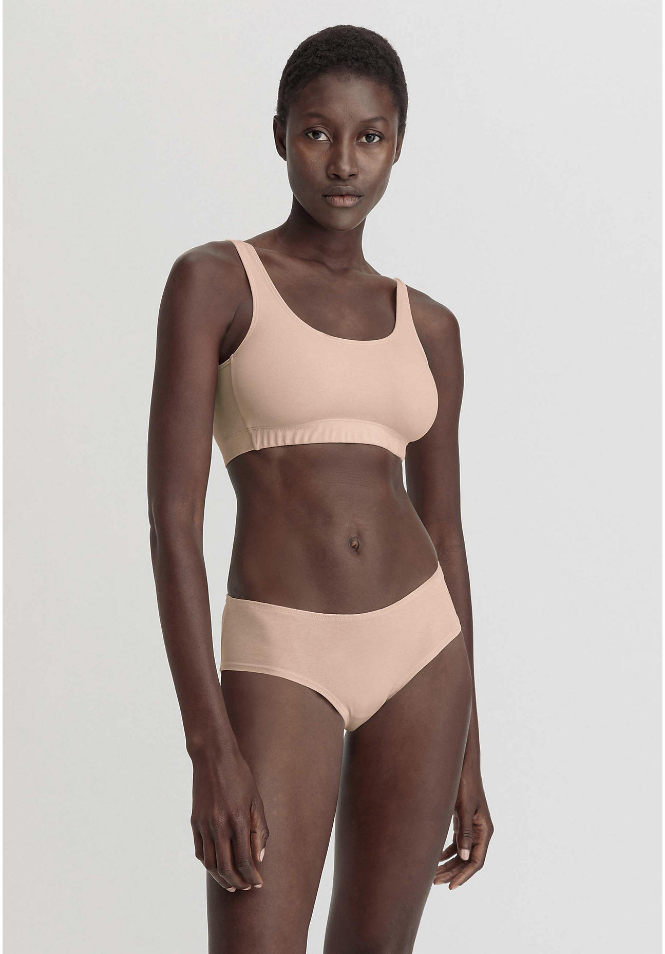 hessnatur Damen Panty Regular Cut COTTON FEEL aus Bio-Baumwolle - rosa Größe 34