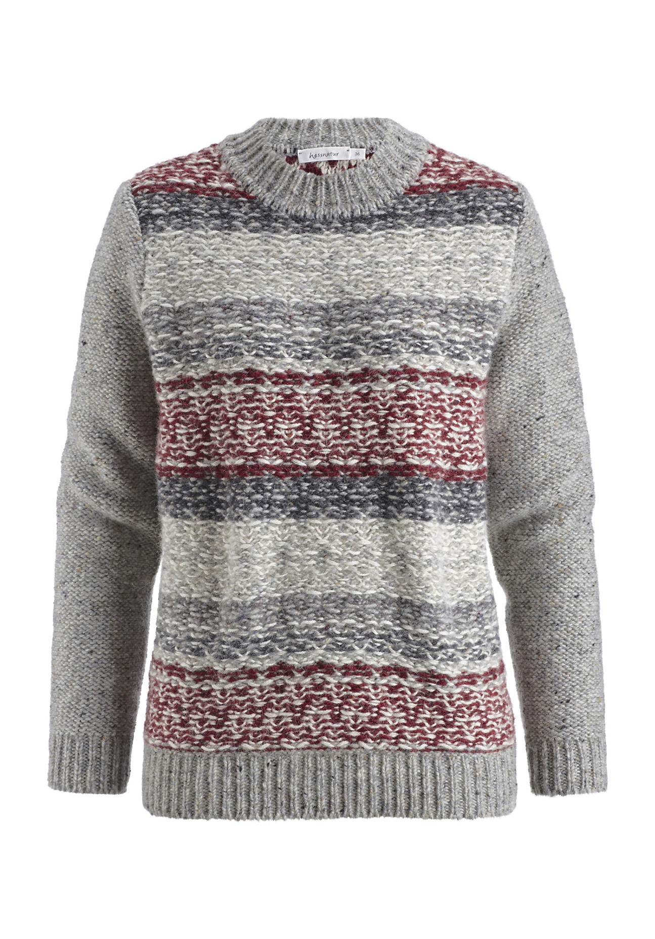 hessnatur Outdoor Pullover aus Schurwolle mit Alpaka - bordeaux - Größe 46 hessnatur Outdoor Pullover aus Schurwolle mit Alpaka - bordeaux - Größe 46
