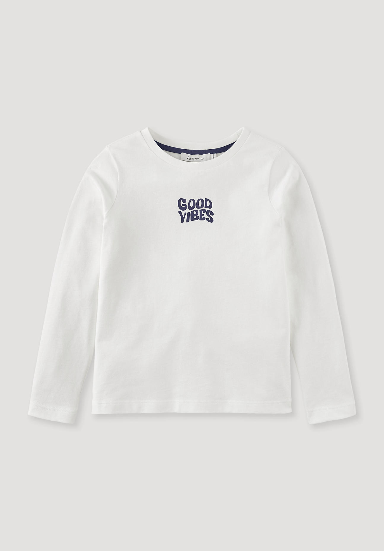 hessnatur Kinder Shirt Regular aus Bio-Baumwolle - weiß - Größe 98/104