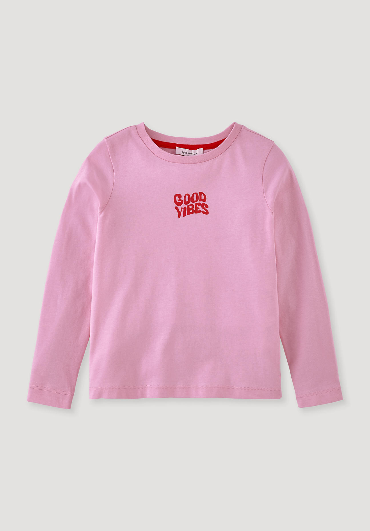 hessnatur Kinder Shirt Regular aus Bio-Baumwolle - rosa Größe 122/128