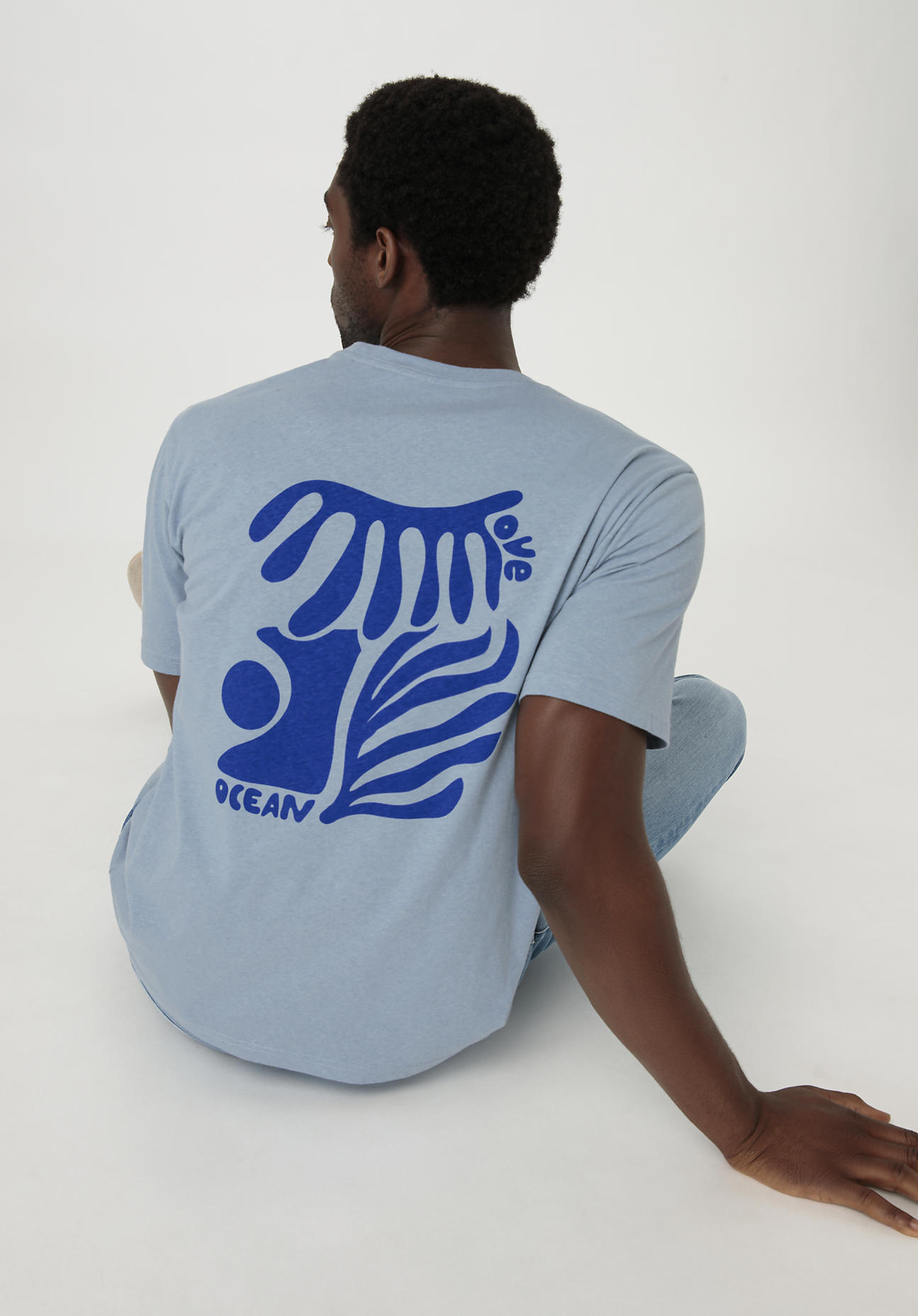 hessnatur Herren Shirt Relaxed aus Bio-Baumwolle mit Hanf - blau Größe 52