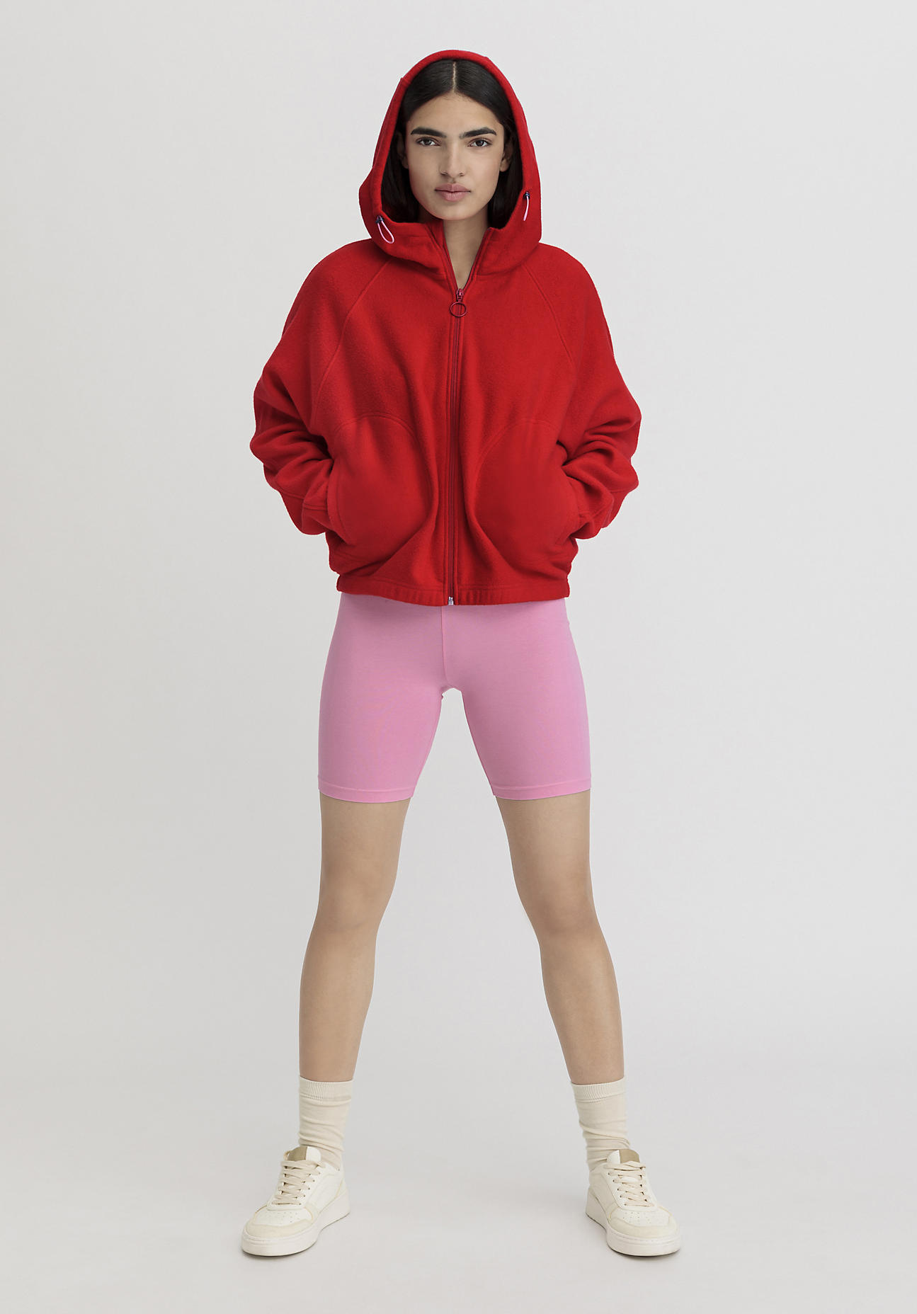 hessnatur Loungewear Shorts Fitted Medium Cut ACTIVE LIGHT aus Bio-Baumwolle - rosa Größe XS