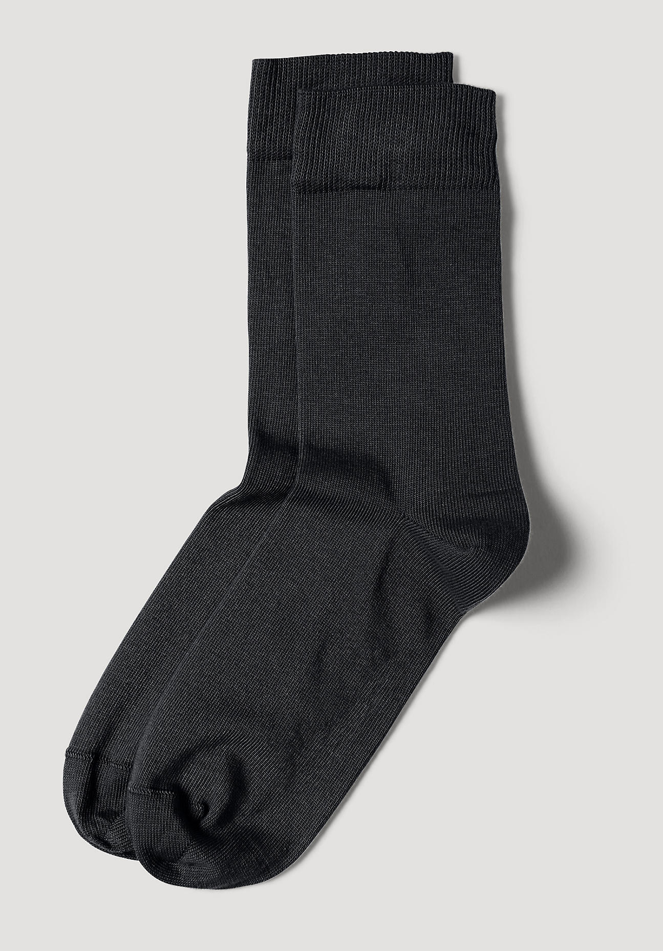 hessnatur Socken aus Bio-Baumwolle - schwarz Grösse36/37