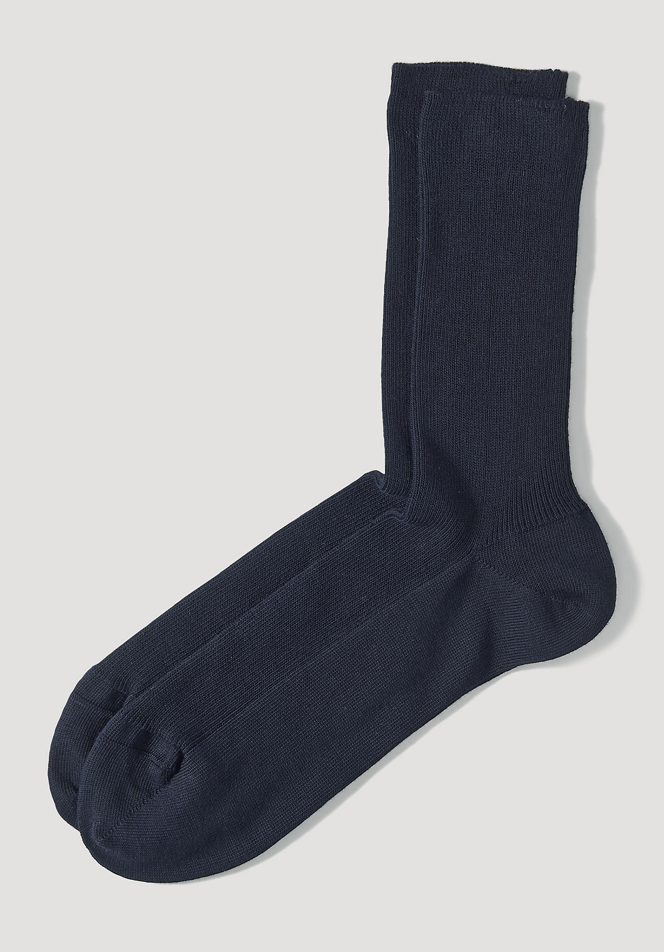 hessnatur Socken aus Bio-Baumwolle - blau Grösse36/37