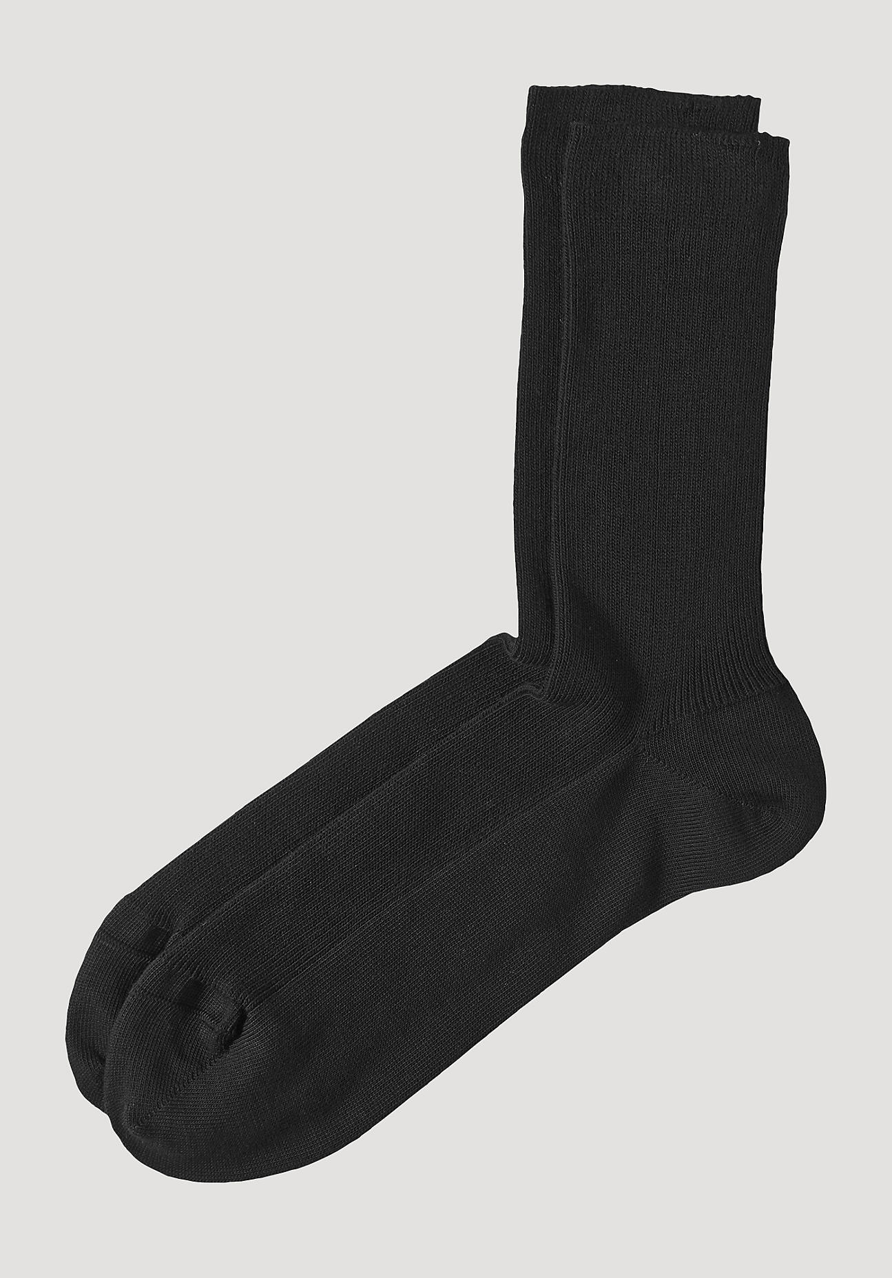 hessnatur Socken aus Bio-Baumwolle - schwarz Grösse36/37