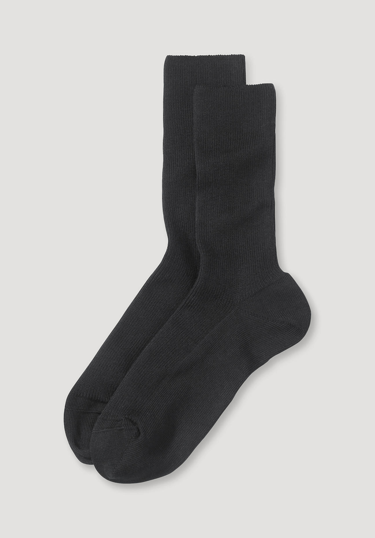 hessnatur Socke im aus Bio-Baumwolle - schwarz Größe 40/41