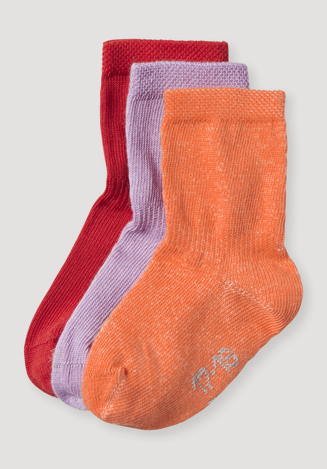 hessnatur Baby Socken im 3er- Pack aus Bio-Baumwolle - rosa - Größe 23-26