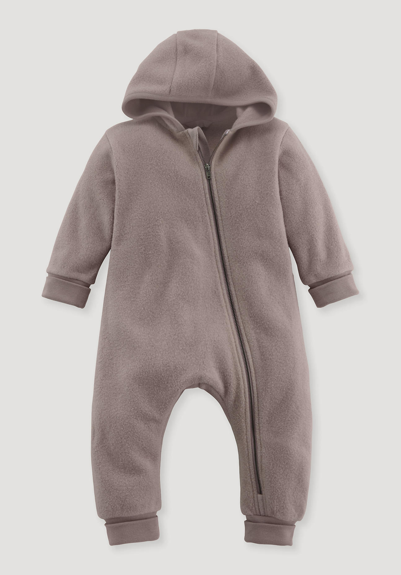 hessnatur Baby Softfleece Overall Regular aus Bio-Baumwolle - lila Größe 86/92