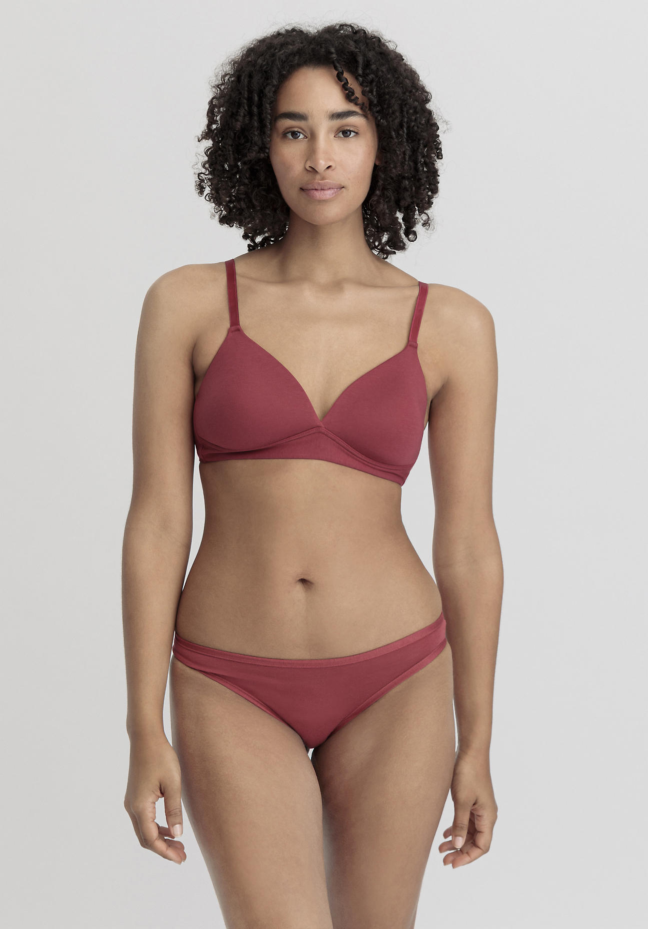 hessnatur Damen Spacer BH bügellos PURE SENSE aus TENCEL™ Modal - rot Größe 70B