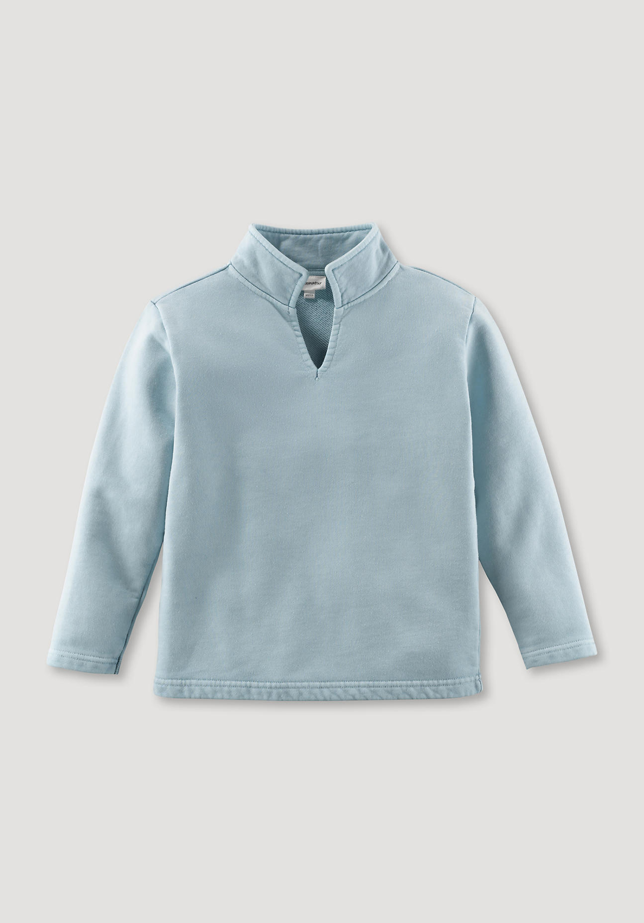 hessnatur Kinder Sweatshirt Mineral Dye aus Bio-Baumwolle - blau Größe 158/164
