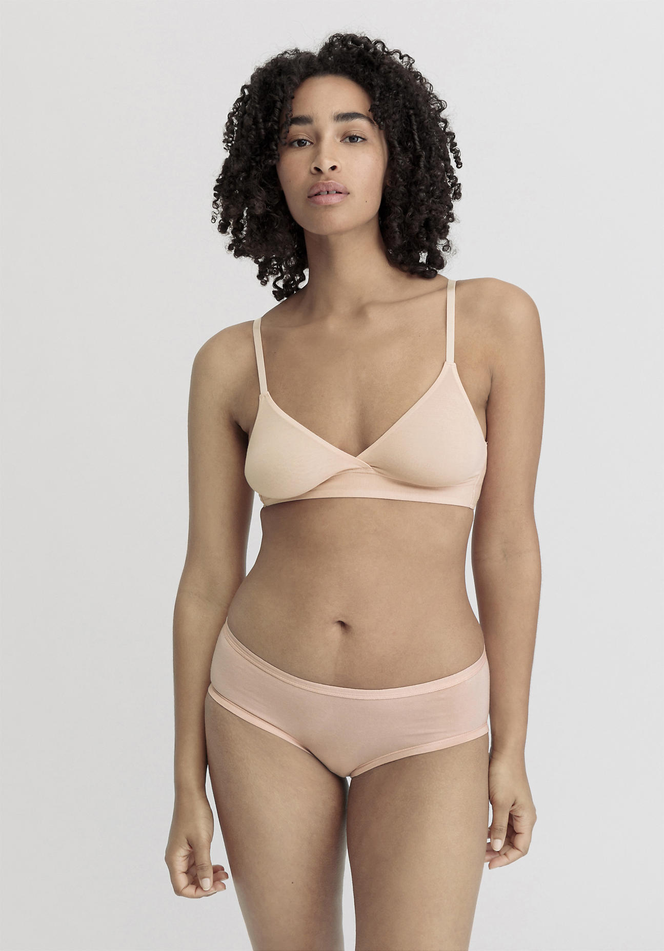 hessnatur Damen Triangel BH bügellos PURE SENSE aus TENCEL™ Modal - rosa Größe 75A