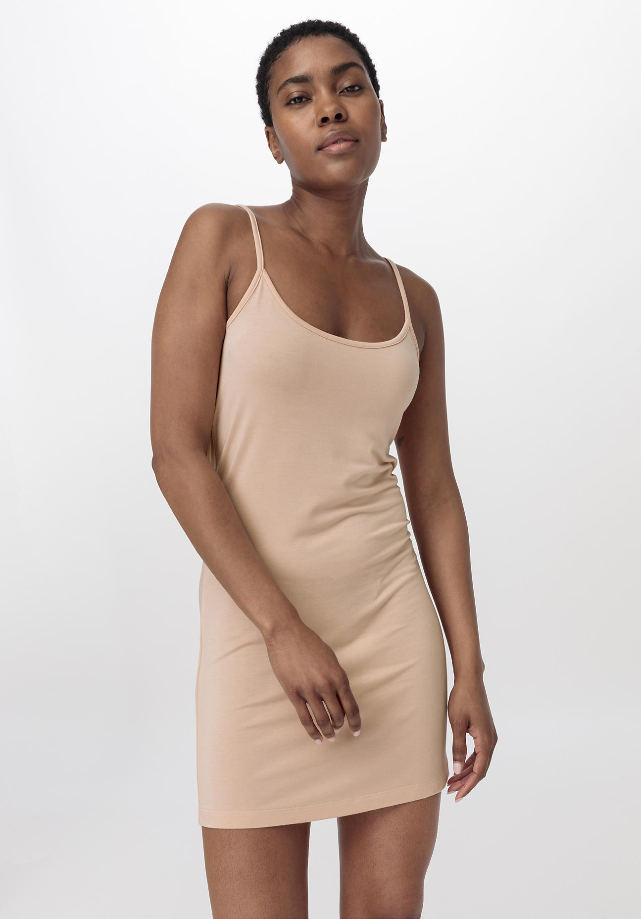 hessnatur Damen Unterkleid Fitted PURE FLOW aus TENCEL™ Modal - rosa Größe 40