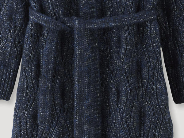 Alpaca knit coat with Pima organic cotton