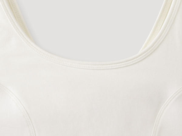 Bustier made from soft organic cotton