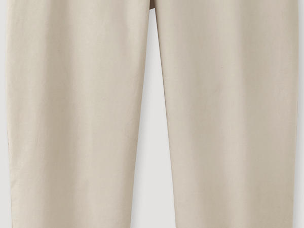 Chinos made from organic cotton with hemp