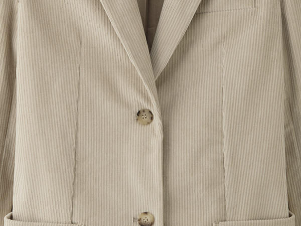 Corduroy blazer made from organic cotton