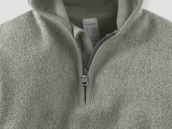 Fleece-Sweater BetterRecycling aus reiner Bio-Baumwolle