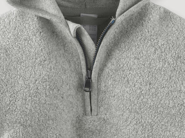 Fleece sweater BetterRecycling made from pure organic cotton
