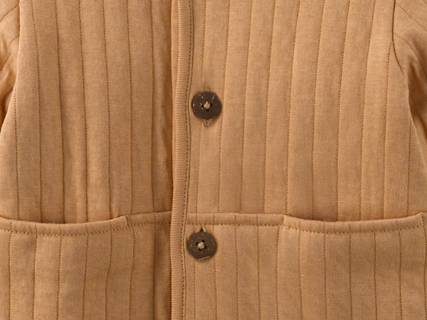 Jacke mit Stepp-Optik pflanzengefärbt aus reiner Bio-Baumwolle