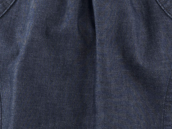 Jeans-Kleid aus Bio-Baumwolle mit Leinen