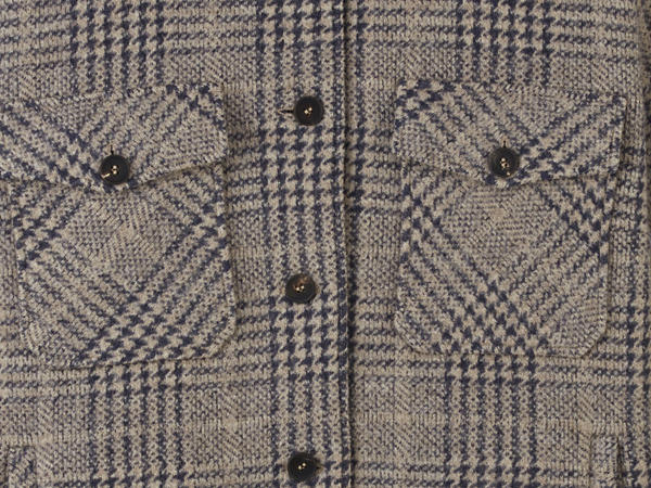 Jersey overshirt made of organic new wool with organic cotton