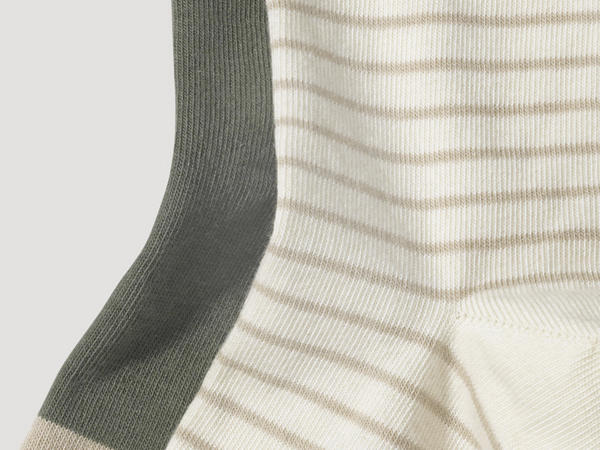 Leisure socks made of organic cotton in a 2-pack