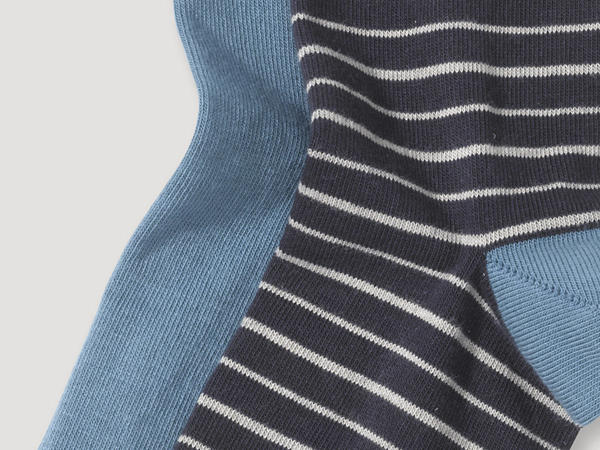 Leisure socks made of organic cotton in a 2-pack