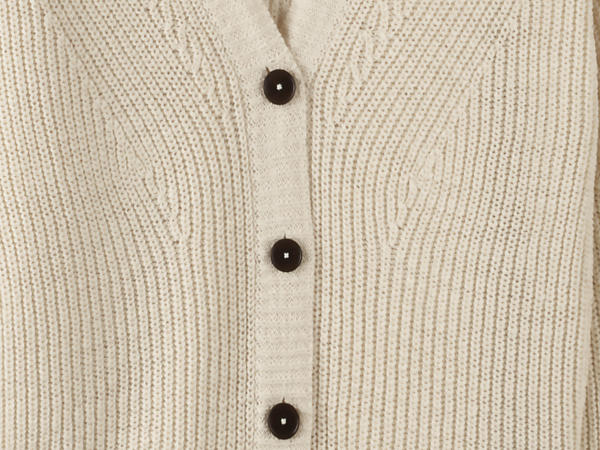 Linen and organic cotton cardigan