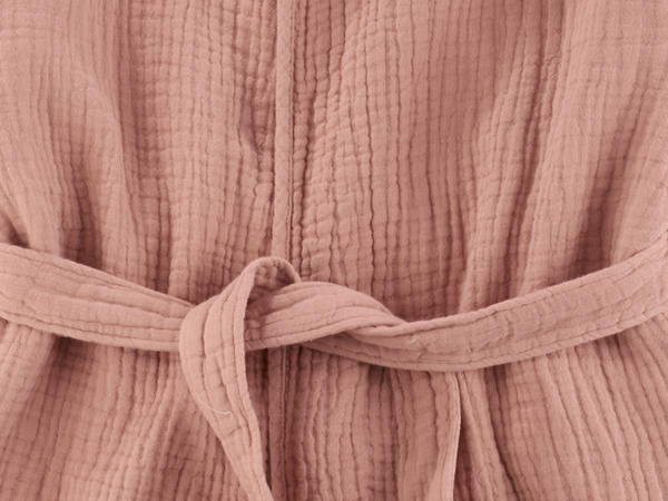 Muslin children's bathrobe made from pure organic cotton