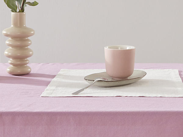 Percale tablecloth made from pure organic cotton