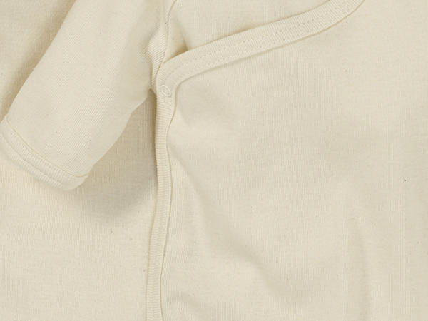 Pure organic cotton wrap bodysuit, set of 2
