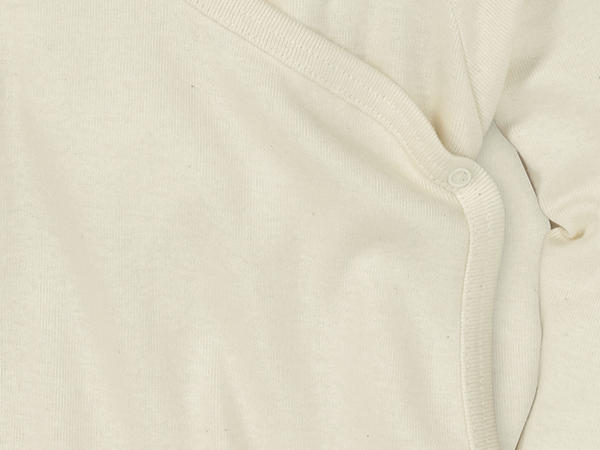 Pure organic cotton wrap bodysuit, set of 2