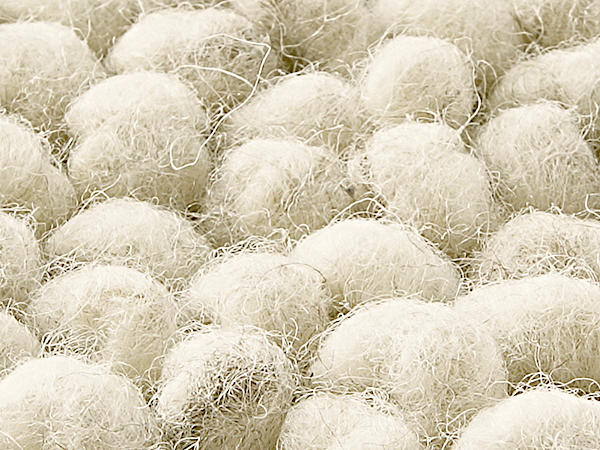 Rhön sheep loop pile rug made from pure new wool
