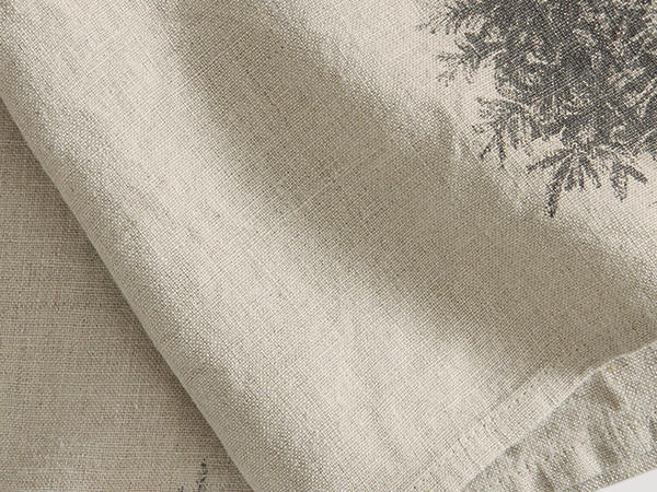 Set of 2 Christmas napkins in pure linen