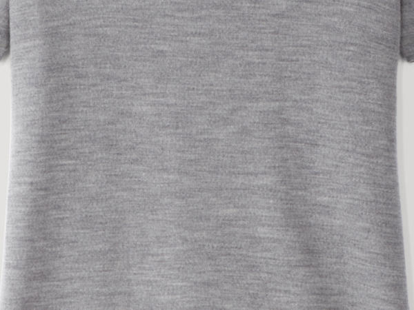 Short-sleeved shirt PureMIX made from organic merino wool with silk