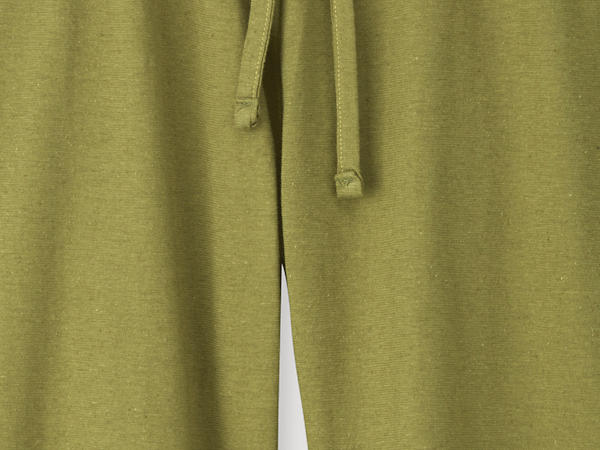 Shorts aus Bio-Baumwolle mit Leinen