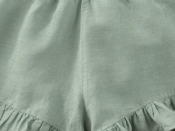 Shorts aus Leinen mit Bio-Baumwolle