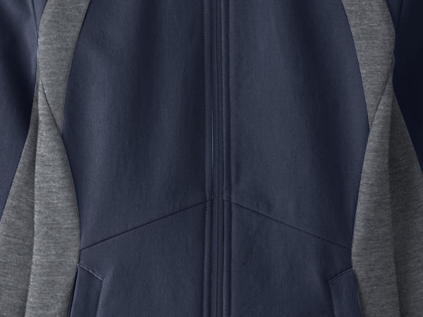 Softshell hybrid jacket made of organic cotton with organic merino wool