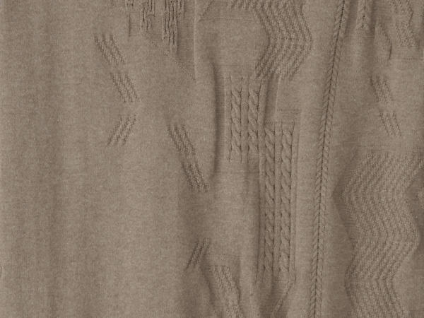 Struktur-Pullover mineralgefärbt aus Bio-Baumwolle mit Kaschmir