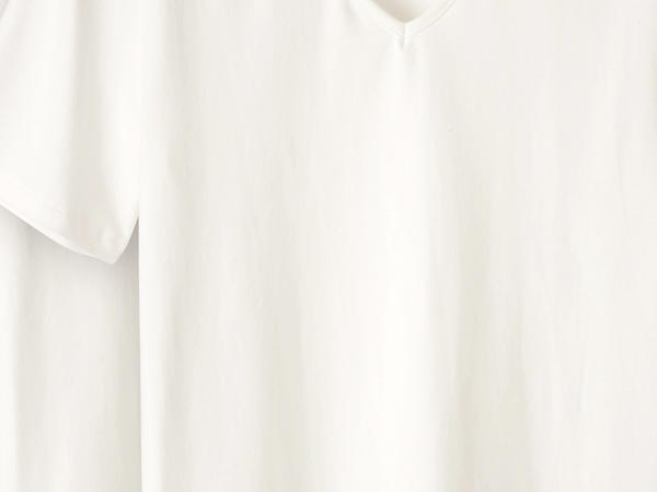 T-Shirt V-Neck PureLUX im 2er Set aus Bio-Baumwolle
